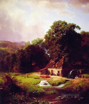 El antiguo molino Albert Bierstadt Pinturas al óleo